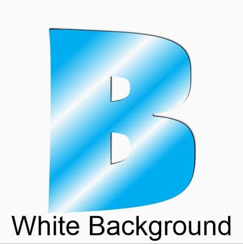 White Background-Blue