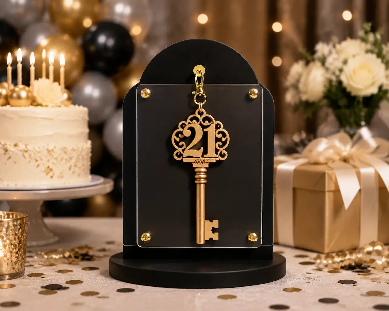 birthday key display tips stand placement
