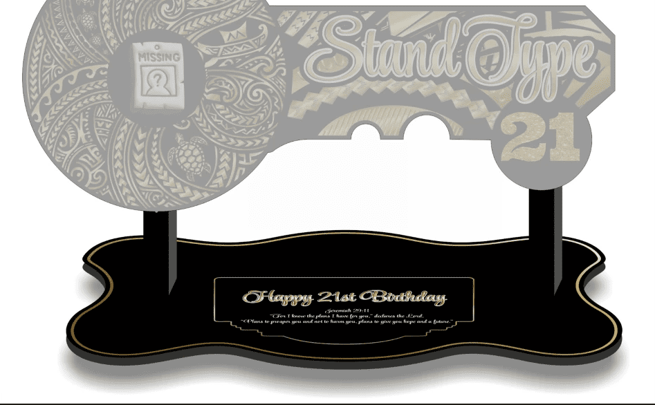 Shaped Stand- from $140