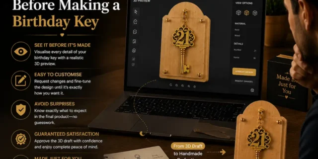 Blog 92 Why a 3D Rendered Draft Matters Before Making a Birthday Key